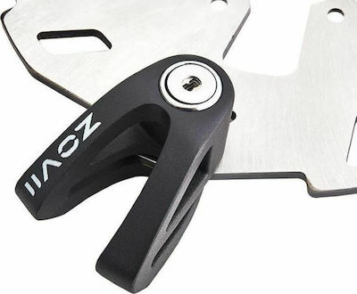 Zovii ZV10 Motorcycle Disc Brake Lock with 10mm Pin in Black