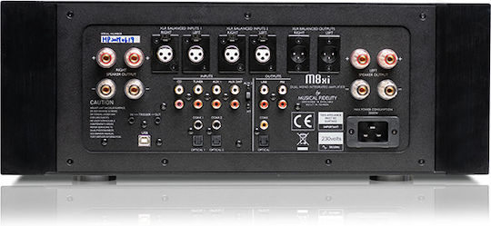 Musical Fidelity M8xi Ολοκληρωμένος Ενισχυτής Hi-Fi Stereo 870W/4Ω 550W/8Ω Μαύρος