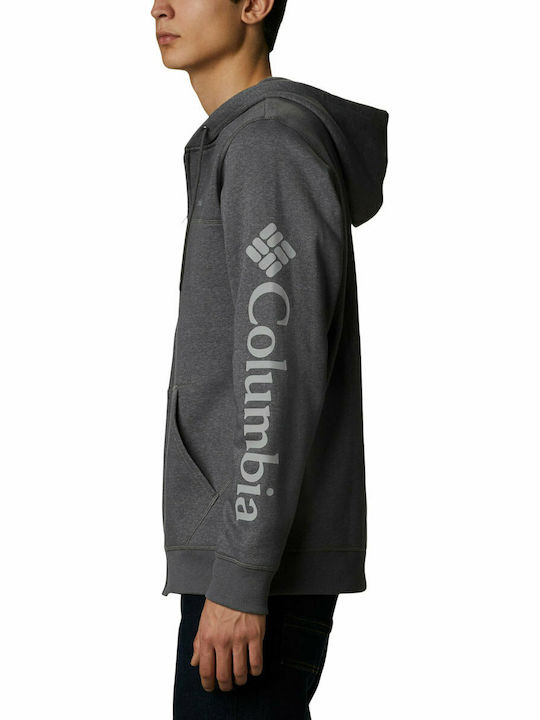 Sweatshirt Fleece with Hood Gray