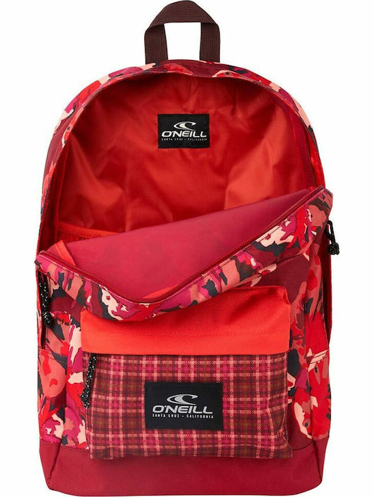 O'neill Coastline All Over Print Red School Bag Backpack Junior High-High School in Red color