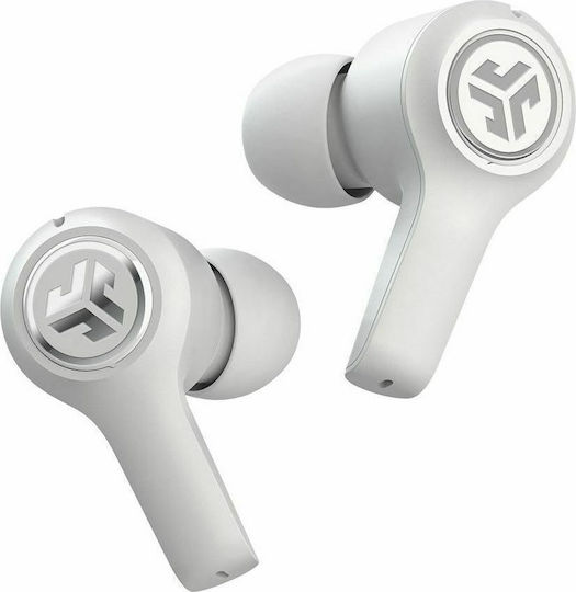 Jlab JBuds Air Executive Bluetooth Handsfree Căști cu Carcasă de Încărcare Alb