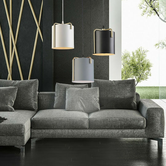 Hatzipantos Stores Pendant Light White with Socket E27 20cm