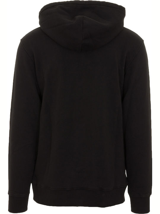 Franklin & Marshall Men's Sweatshirt with Hood and Pockets Black