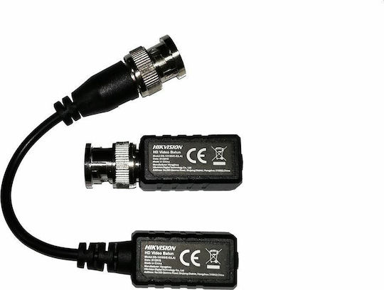 Hikvision Video Balun for CCTV Systems Black DS-1H18S/E-E