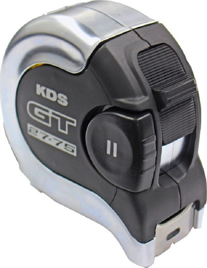 KDS Μετροταινία με Αυτόματη Επαναφορά 27mm x 7.5m