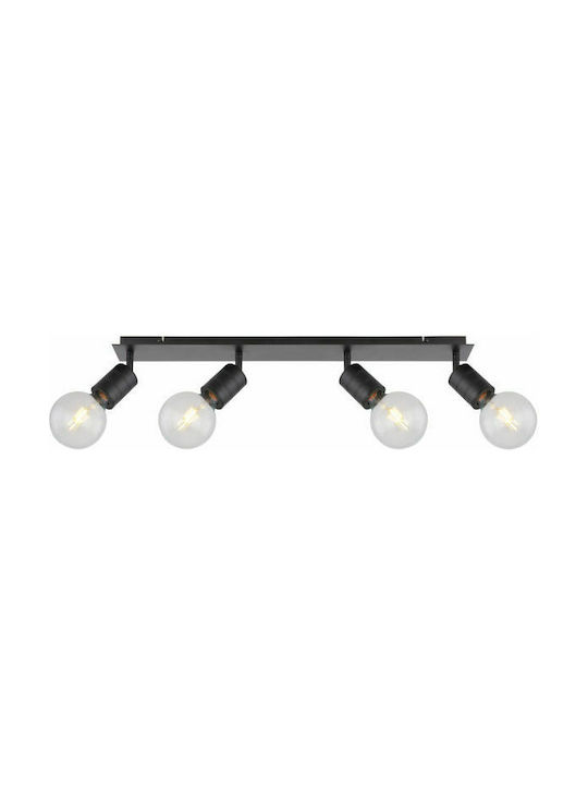 Globo Lighting Hermine Modern Metall Deckenleuchte mit Fassung E27 Schwarz