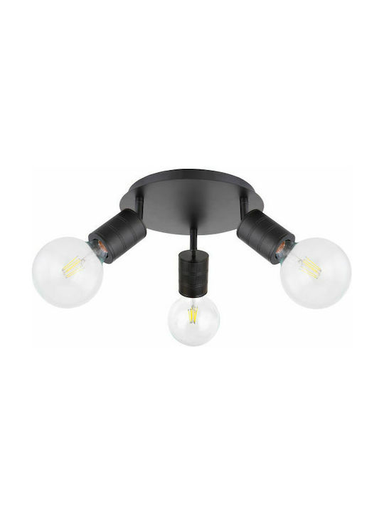 Globo Lighting Hermine Modern Metall Deckenleuchte mit Fassung E27 Schwarz