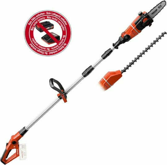 Einhell GE-HC 18 Li T- Solo Garden Multi Tool Battery Solo 2 in 1 Pole Saw Hedge Trimmer Attachment