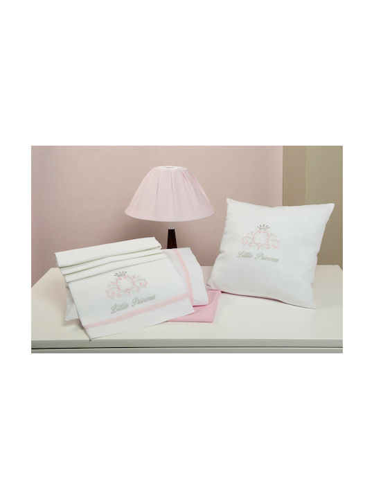 Baby Oliver Διακοσμητικό Μαξιλάρι Κούνιας Little Princess Ροζ 35x35cm