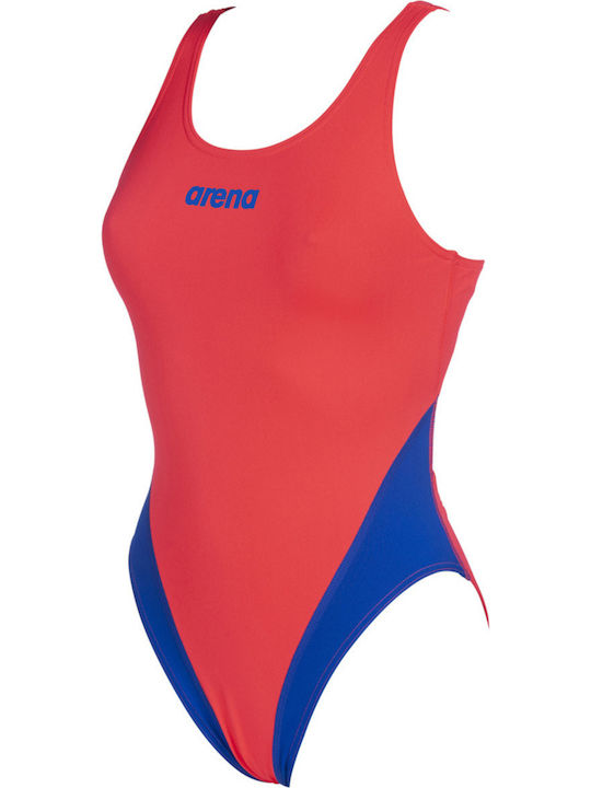 Athletic One-Piece Swimsuit Red