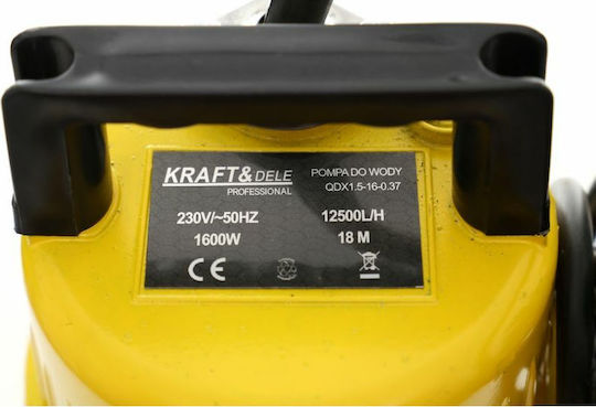 Kraft & Dele Електрическа потопяема помпа Еднофазна Помпа Добре 2.17к.с KD758