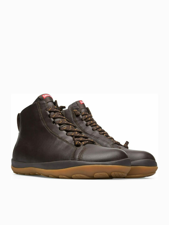 Camper Peu Pista Men's Leather Boots Brown