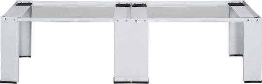 vidaXL 51194 Basis Für Waschmaschine/Trockner aus Edelstahl 127x54.5εκ. 1Stück