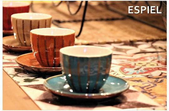 Espiel Magnifico Tasse Espresso aus Porzellan Orange 91ml