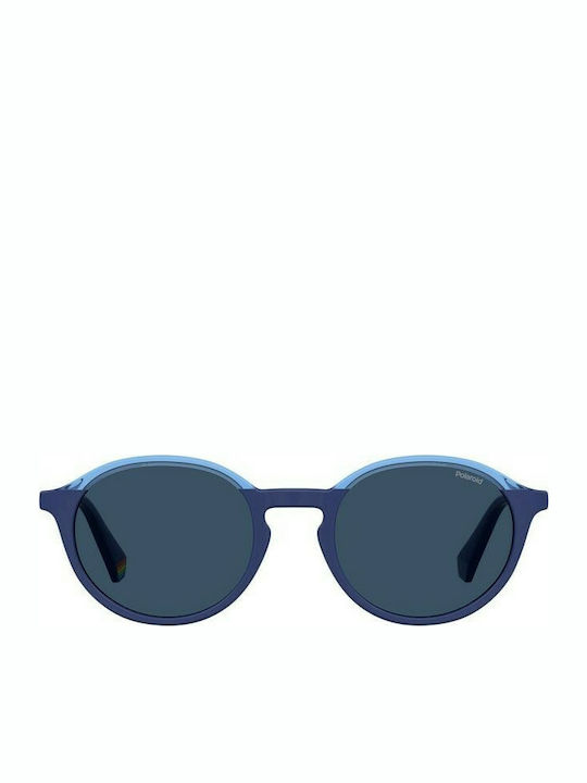 Polaroid Sunglasses with Blue Plastic Frame and Blue Polarized Lens PLD6125/S PJP/C3