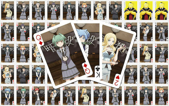 Sakami Merchandise Assassination Classroom Playing Cards Characters Συλλεκτική Τράπουλα 1τμχ Πλαστικοποιημένη