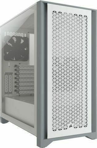 Corsair 4000D Airflow Gaming Midi-Turm Computergehäuse mit Seitenfenster Weiß