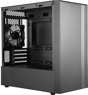 CoolerMaster Masterbox NR400 Without ODD Gaming Mini Tower Κουτί Υπολογιστή με Πλαϊνό Παράθυρο Γκρι