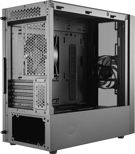 CoolerMaster Masterbox NR400 Without ODD Gaming Mini Tower Κουτί Υπολογιστή με Πλαϊνό Παράθυρο Γκρι