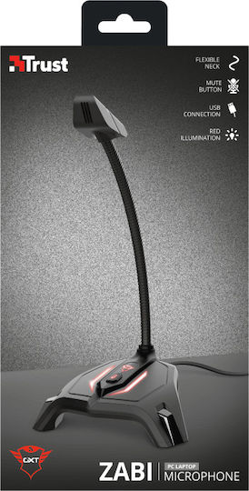 Trust GXT 215 Zabi Elektret Mikrofon USB Gooseneck für Gesang