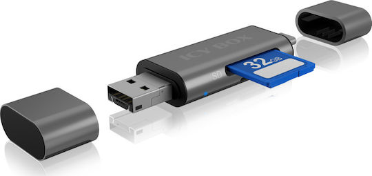 Icy Box Card Reader USB 3.2 micro USB Type-C for /S/D/ /m/i/c/r/o/S/D/ / / / /