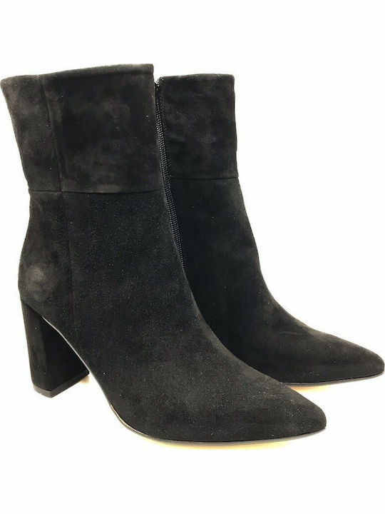 4164 Suede Women's Ankle Boots Black