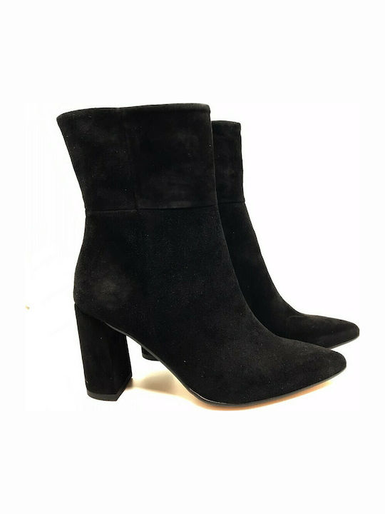 4164 Suede Women's Ankle Boots Black