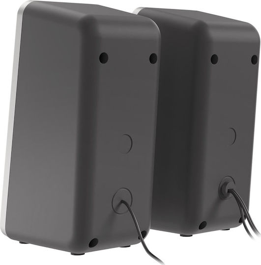 Genesis HELIUM 100BT RGB Ασύρματα Ηχεία Υπολογιστή 2.0 με RGB Φωτισμό και Bluetooth Ισχύος 10W σε Μαύρο Χρώμα