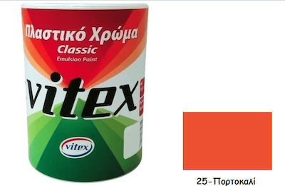 Vitex Classic Plastic Vopsea 25 pentru Utilizare Intern Orange 750ml