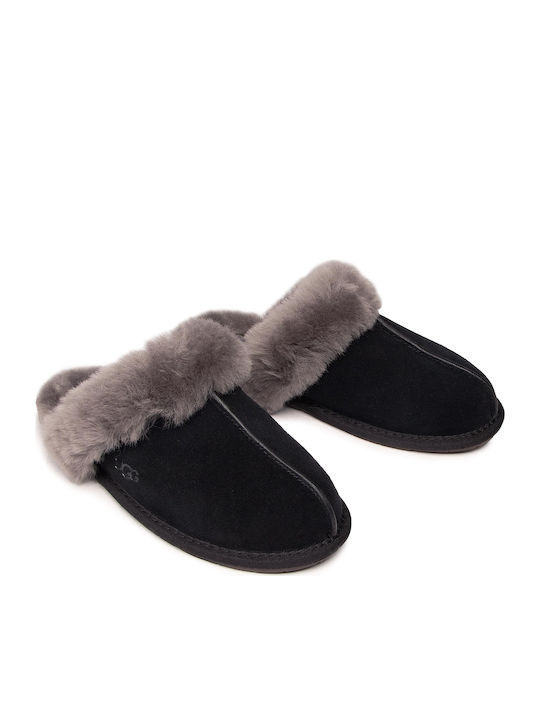 Scuffette II Winter Women's Slippers with Fur Gray