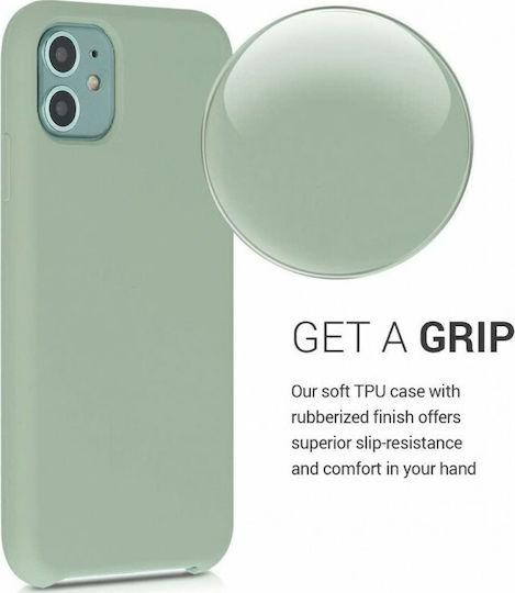 KWmobile TPU Soft Flexible Rubber Back Cover Silicone Green (iPhone 11)