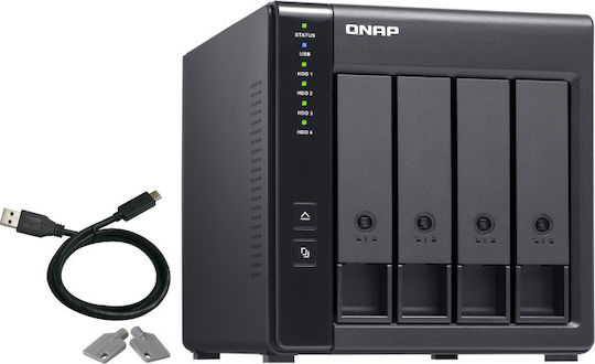 QNap Θήκη για 4 Σκληρούς Δίσκους 3.5" SATA III με σύνδεση USB 3.1