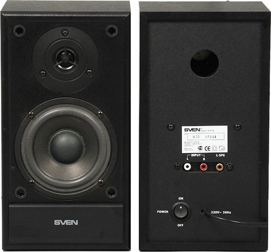 Sven SPS-702 Компютърни тонколони 2.0 с мощност 40W в Черен цвят