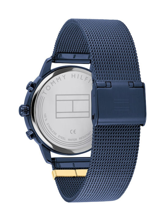 Tommy Hilfiger Blake Damen Uhr mit Marineblau Metallarmband