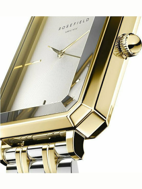 Rosefield The Elles Women's Watch with Silver Metal Bracelet