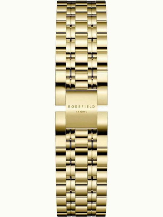 Rosefield The Elles Women's Watch with Gold Metal Bracelet