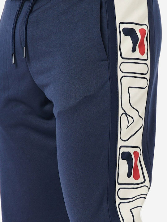 Greene Stripe Sweatpants with Elastic Peacoat