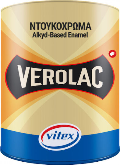 Vitex Βερνικόχρωμα Αντιδιαβρωτικό Διαλύτου Verolac 5lt Λευκό Γυαλιστερό
