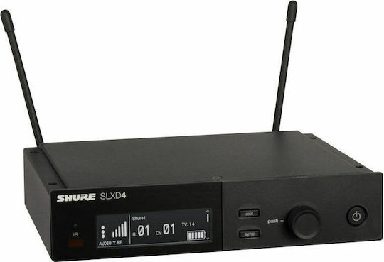 Shure SLXD14E/SM35 K59 Kabelloses Kondensator (Kleine Membran) Mikrofon Κεφαλής, Ζώνης für Gesang