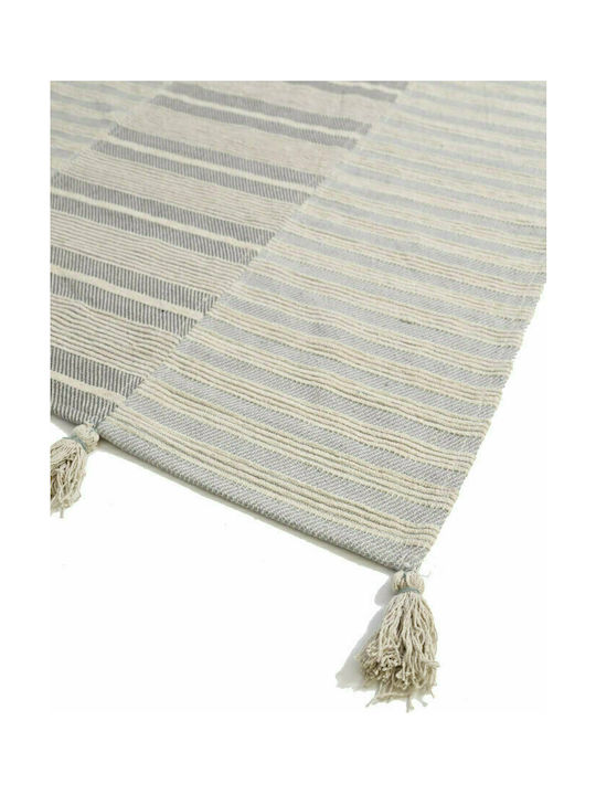 Royal Carpet Lotus Χαλί Διάδρομος Βαμβακερό 066 Grey White