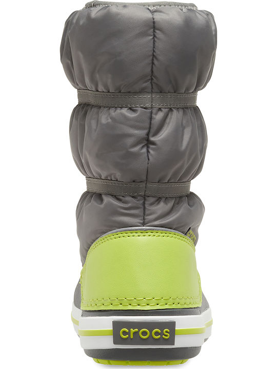 Crocband Kids Snow Boots Gray
