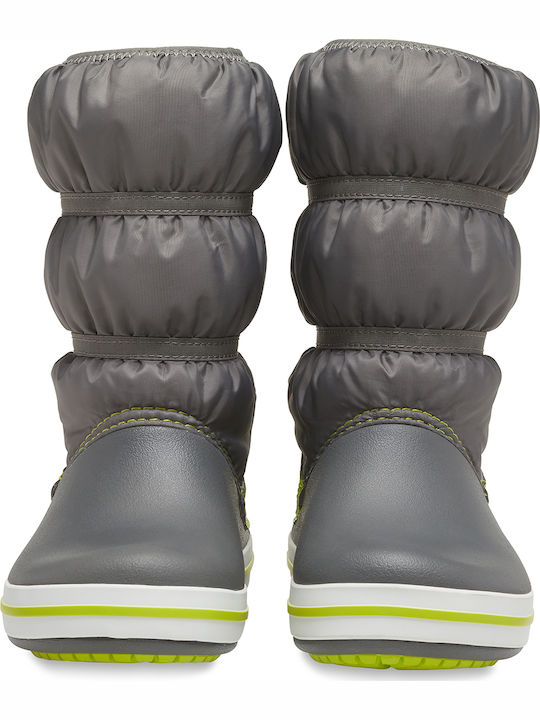Crocband Kids Snow Boots Gray