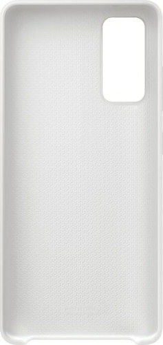Samsung Silicone Cover Umschlag Rückseite Silikon Weiß (Galaxy S20 FE)