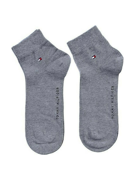 Tommy Hilfiger Men's Solid Color Socks Gray 2Pack