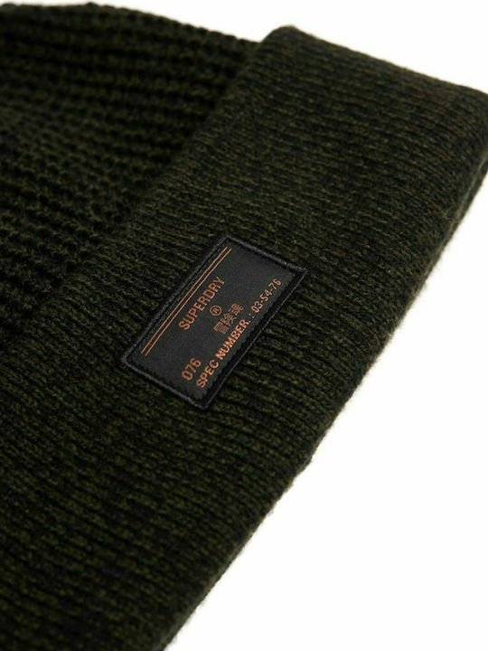 Stockholf Beanie Căciulă Pentru Bărbați cu Tricotat Coastă în Culoare Kaki