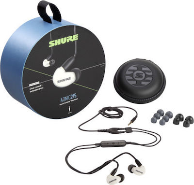 Shure AONIC 215 In-ear Handsfree με Βύσμα 3.5mm Λευκό