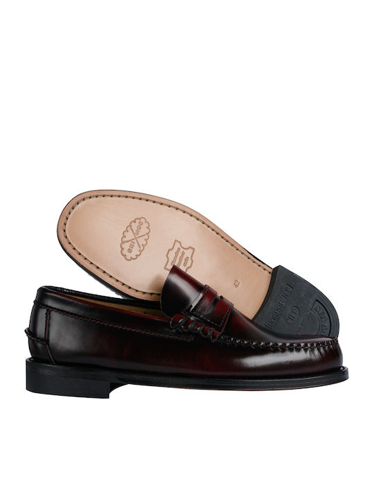 Men's Leather Loafers Cherry