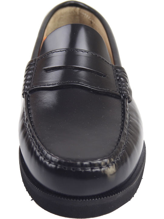 Δερμάτινα Ανδρικά Loafers σε Μαύρο Χρώμα