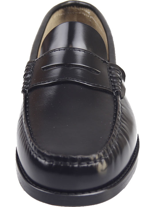 Δερμάτινα Ανδρικά Loafers σε Μαύρο Χρώμα