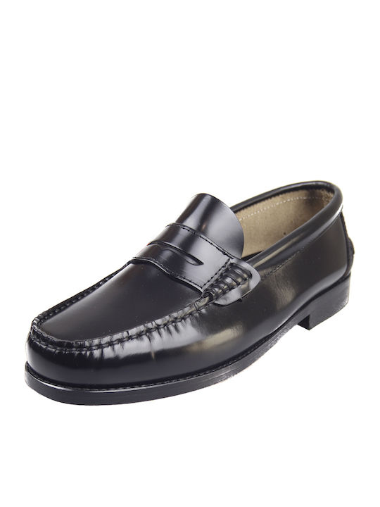 Δερμάτινα Ανδρικά Loafers σε Μαύρο Χρώμα